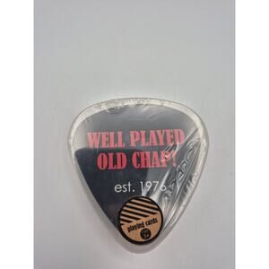 Well Played Old Chap! Guitar Pick Shaped Playing Card Deck 52 Cards 2 Jokers NEW